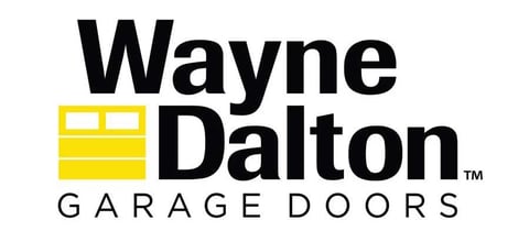Wayne Dalton Garage Doors logo featuring company name and yellow garage door icon